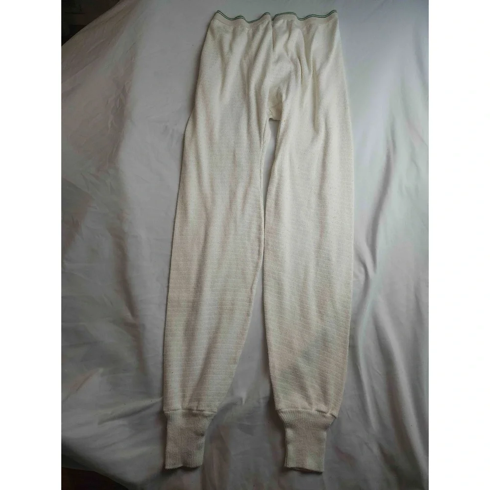 Hanes Thermal Waffle-Knit‎ Underwear Long Johns Mens Size XL Long 42/44 White